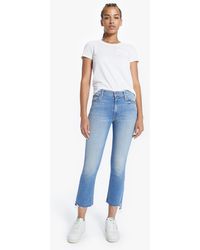 Mother The Insider Crop Step Fray Shoot To Thrill - Blue