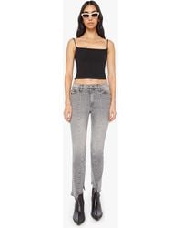 Mother - The Insider Crop Pointy Fray Catch Me Outside Jeans - Lyst