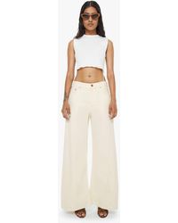 Mother - Petites The Lil Lemon Twist Sneak Natural Jeans - Lyst