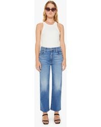 Mother - Petites The Lil' Zip Rambler Flood Out Of The Jeans - Lyst