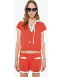 Mother - The Lace Up Match Fiery T-Shirt - Lyst