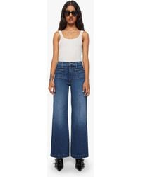 Mother - Petites The Lil Hustler Roller Patch Pocket Sneak Taking Chances Jeans - Lyst