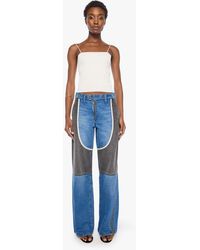 Mother - Snacks! The Moto Smoothie Sneak Quik Jeans - Lyst
