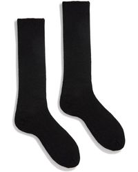 Lisa B New Basic Wool Cashmere Sock - Black