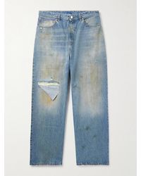 Vetements - Straight-Leg Distressed Jeans - Lyst