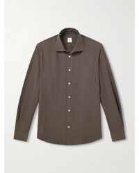 Eleventy - Lyocell, Linen And Cotton-Blend Shirt - Lyst