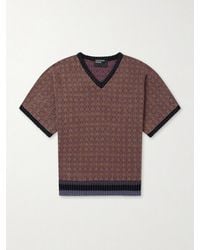 Enfants Riches Deprimes - Vienna Cotton-Jacquard Sweater - Lyst