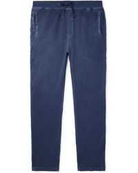 120% Lino - Straight-leg Stretch Linen And Cotton-blend Sweatpants - Lyst