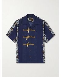 Kapital - Toggle & Maille Convertible-Collar Printed Woven Shirt - Lyst