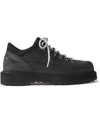 Diemme - Cornaro Gomma Rubber And Suede-Trimmed Full Grain-Leather Sneakers - Lyst