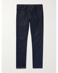 Incotex Slim-fit Stretch-denim Jeans - Blue