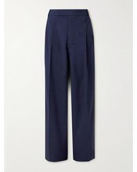 Frankie Shop - Beo Wide-leg Pleated Woven Suit Trousers - Lyst
