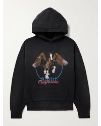 Amiri - Distressed Logo-Print Cotton-Jersey Hoodie - Lyst