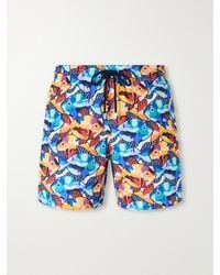 Vilebrequin - Mahina Straight-Leg Mid-Lenght Printed Shell Swim Shorts - Lyst