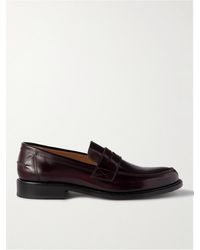 MR P. - Scott Polished-leather Loafers - Lyst