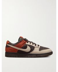 Nike - Dunk Low Nbhd Leather And Brushed-suede Sneakers - Lyst