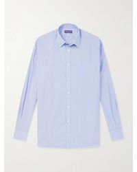 Ralph Lauren - Striped Cotton-Poplin Shirt - Lyst