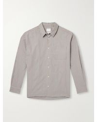 A.P.C. - Malo Striped Cotton-Poplin Shirt - Lyst