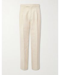 ZEGNA - Straight-leg Pleated Linen - Lyst