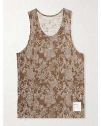 Satisfy - Embellished Logo-Appliquéd Space-O Mesh Tank Top - Lyst
