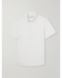 Orlebar Brown - Sebastian Wool-Jersey Polo Shirt - Lyst