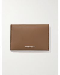 Acne Studios - Logo-print Leather Bifold Cardholder - Lyst