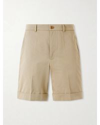 Valentino Garavani - Straight-Leg Cotton-Gabardine Shorts - Lyst