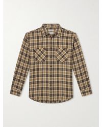 Nudie Jeans - Julian Checked Cotton And Linen-Blend Shirt - Lyst