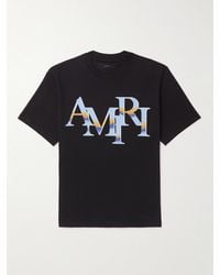 Amiri - Staggered T-Shirt aus Baumwoll-Jersey mit Logoprint - Lyst
