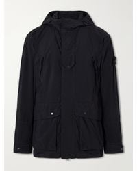 Stone Island - Ghost Logo-Appliquéd Garment-Dyed Shell Hooded Parka - Lyst