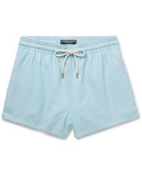 Vilebrequin - Milton Slim-Fit Short-Length Striped Wool-Blend Swim Shorts - Lyst