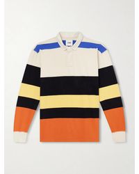 Drake's - Striped Cotton-jersey Rugby Shirt - Lyst