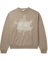 Acne Studios - Logo-flocked Cotton-jersey Sweatshirt - Lyst