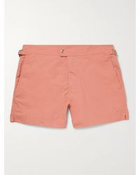 Tom Ford Slim-fit Mid-length Swim Shorts - Orange