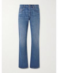 Versace - Straight-leg Logo-appliquéd Jeans - Lyst