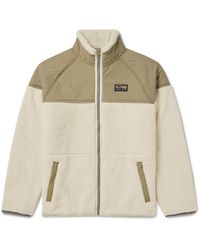 Faherty - Logo-appliquéd Recycled-fleece And Shell Zip-up Jacket - Lyst