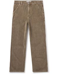 Our Legacy - Joiner Straight-leg Cotton-corduroy Trousers - Lyst