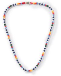Roxanne Assoulin Baby Bead Silver-tone And Enamel Beaded Necklace - Natural