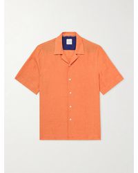 Paul Smith - Convertible-Collar Linen Shirt - Lyst