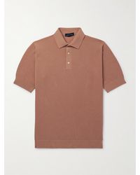 Thom Sweeney - Polo slim-fit in cotone piqué - Lyst