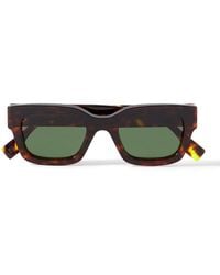 Fendi - Signature D-frame Tortoiseshell Acetate Sunglasses - Lyst