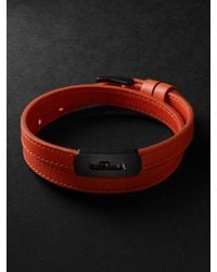 Messika - My Move Dlc-Coated, Diamond And Leather Bracelet - Lyst