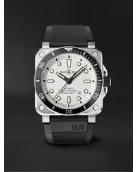 Bell & Ross - Br 03-92 Diver Automatic 42mm Stainless Steel And Rubber Watch - Lyst