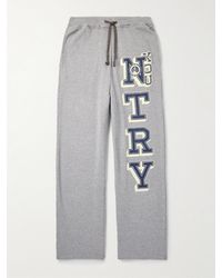 Kapital - N.TRY gerade geschnittene Jogginghose aus Baumwoll-Jersey mit Print - Lyst