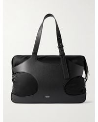Ferragamo - Cut Out Full-grain Leather And Shell Holdall - Lyst