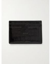 Tom Ford - Croc-effect Patent-leather Cardholder - Lyst