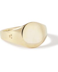 Tom Wood - Mini Signet Recycled Gold Ring - Lyst