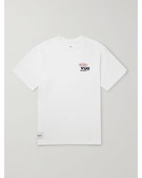 WTAPS - T-shirt in jersey di cotone con logo ricamato - Lyst