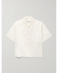 Jil Sander - Convertible-Collar Cotton-Poplin Shirt - Lyst