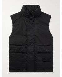 Stone Island - Ghost Logo-Appliquéd Wool-Twill Down Gilet - Lyst